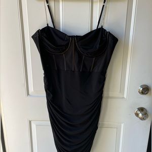 Black Corset Top Dress